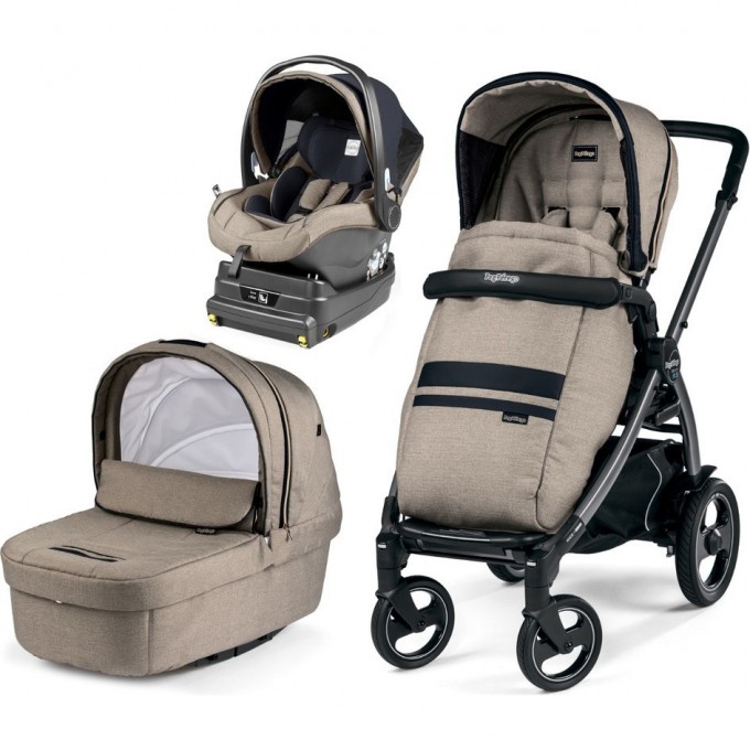 Коляска 3 в 1 PEG-PEREGO BOOK 51S PRIMONIDO I-SIZE LUXE ECRU PACK00-00000000062